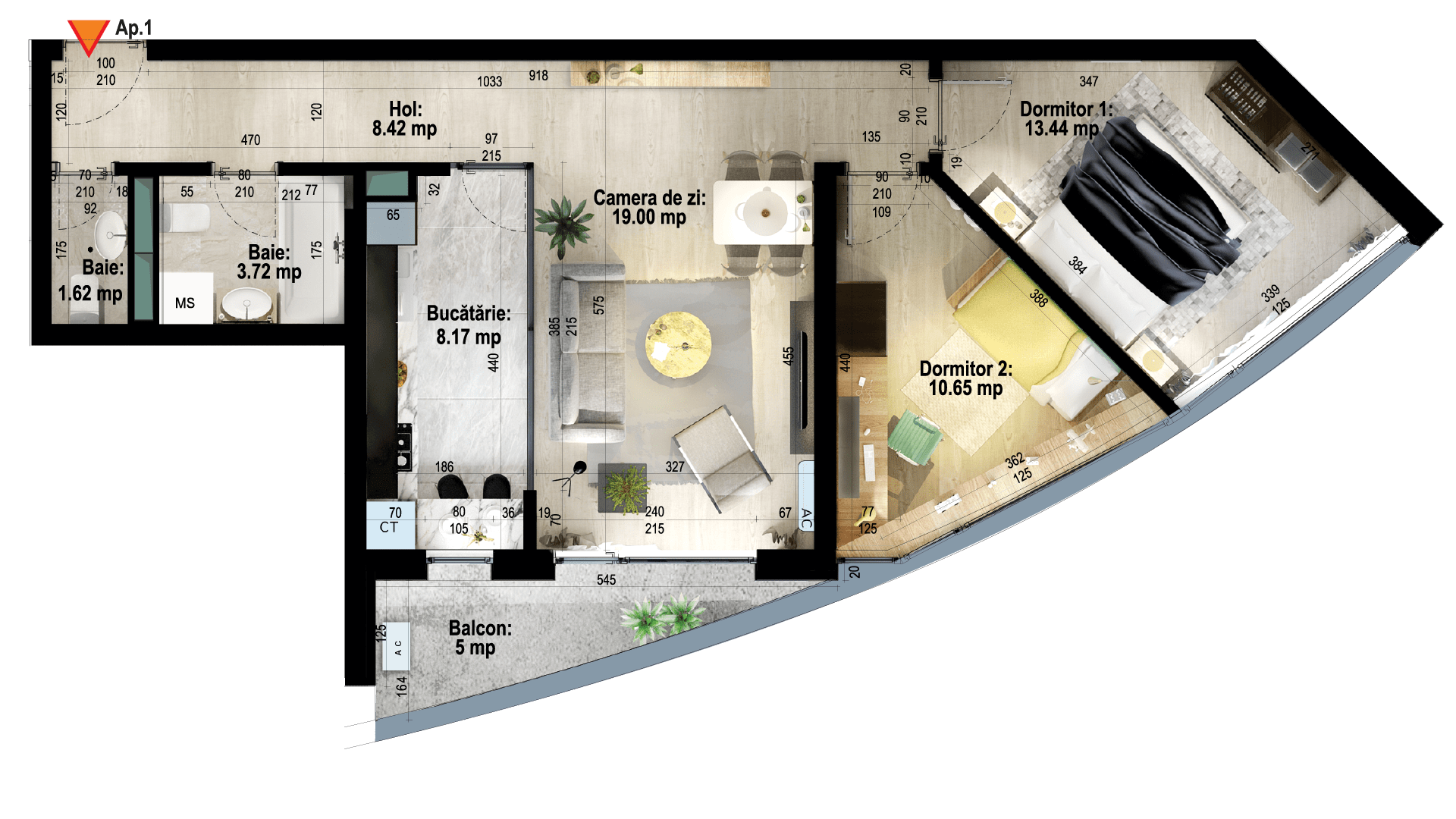 Apartament tip 1