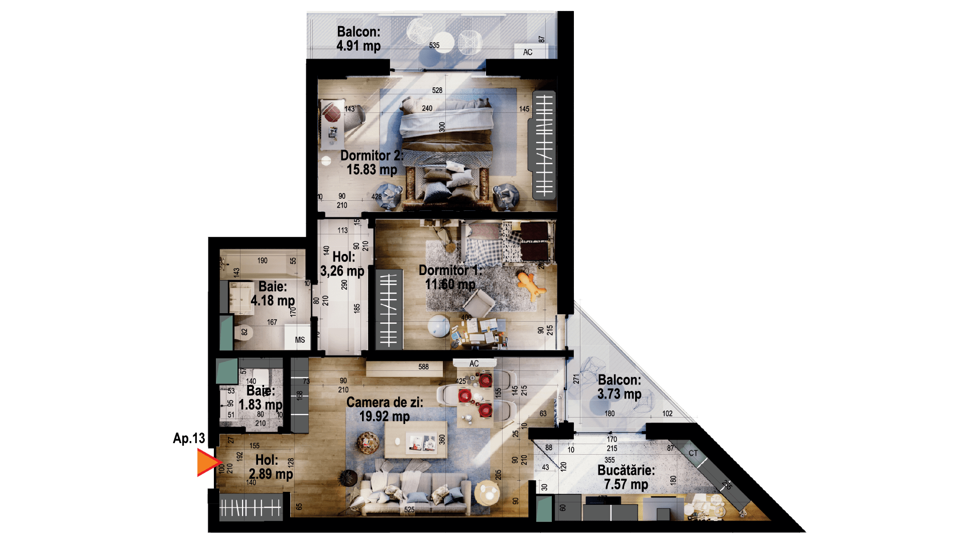 Apartament tip 13