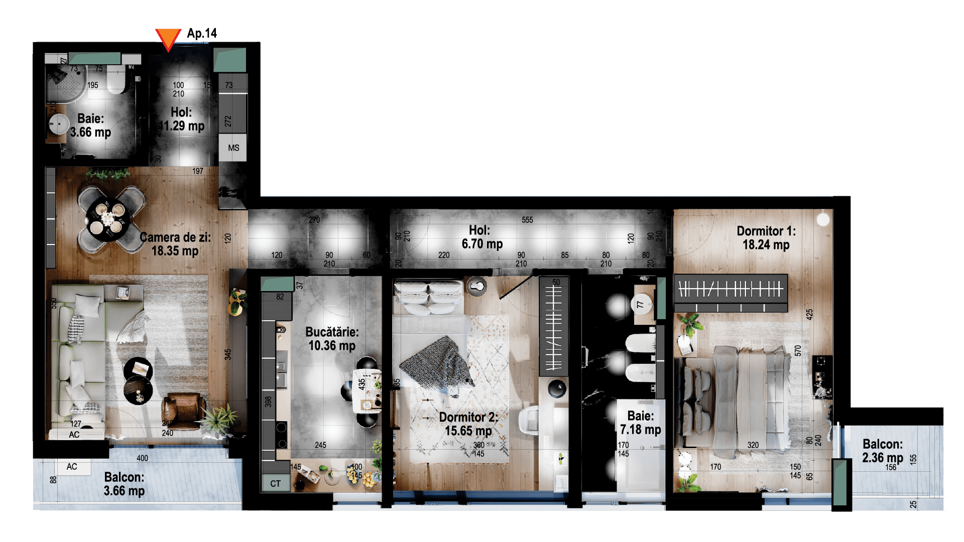 Apartament tip 14