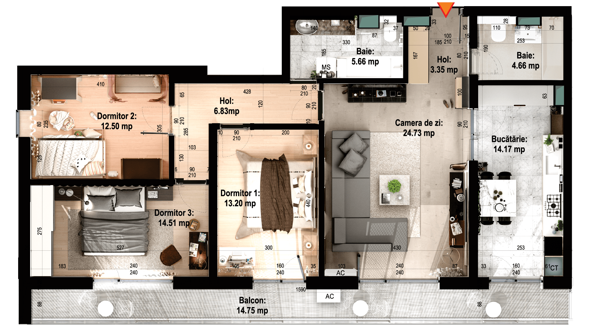 Apartament tip 15