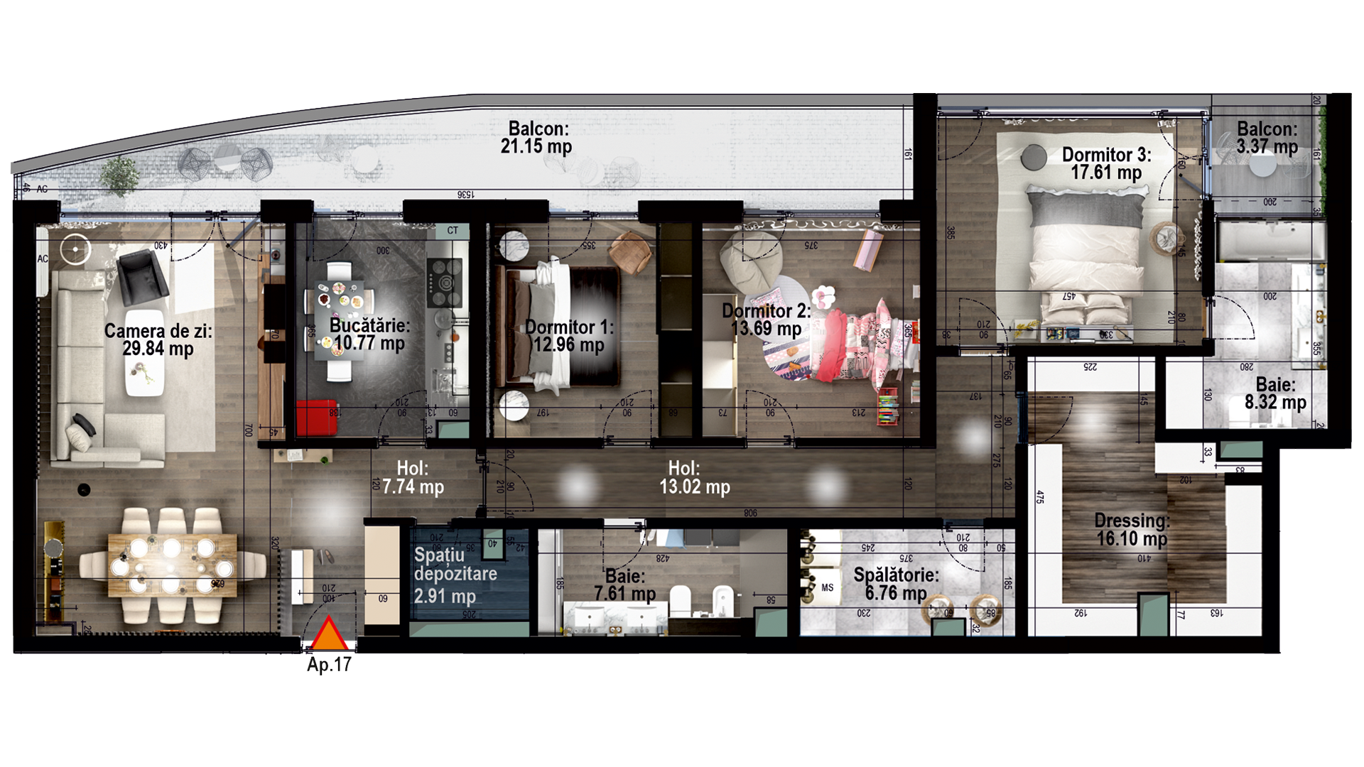 Apartament tip 17