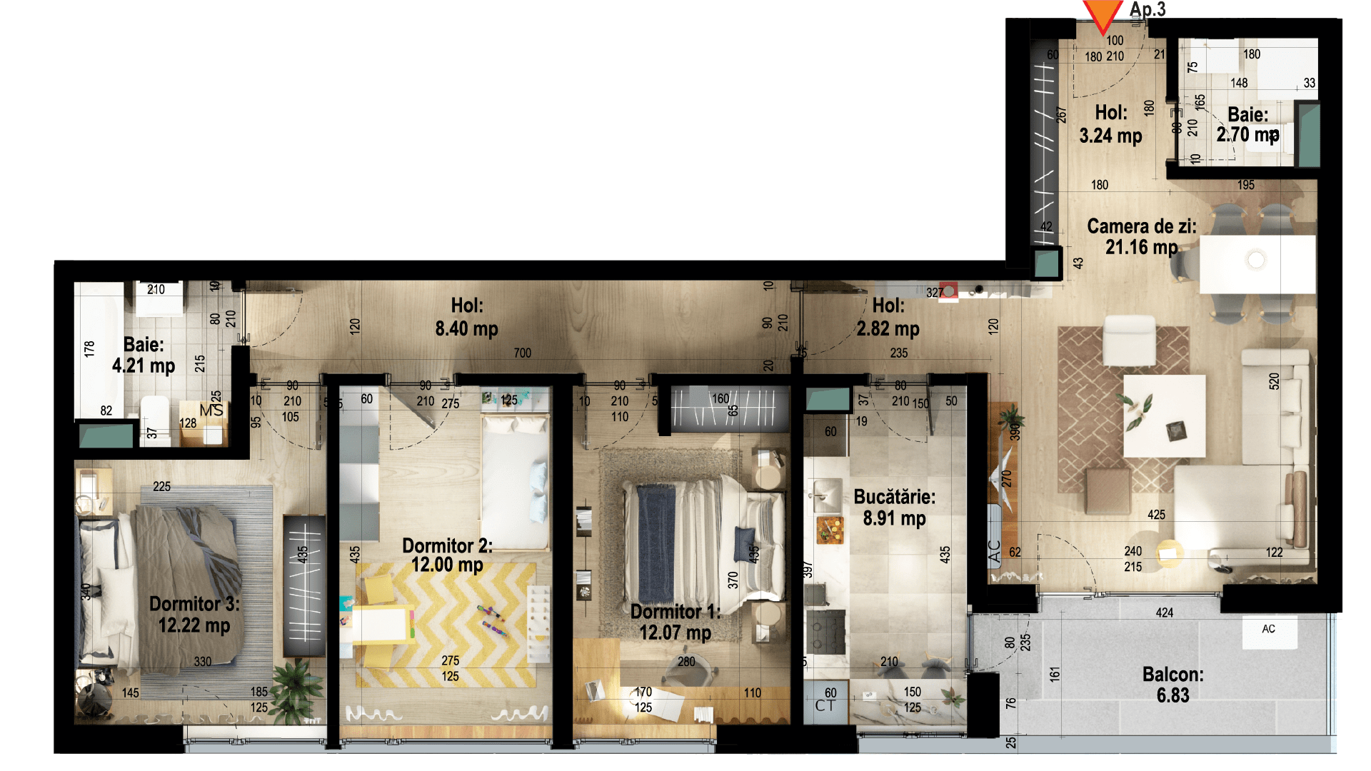 Apartament tip 3